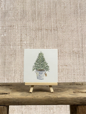 HOLIDAY TREE IN TIN COASTER