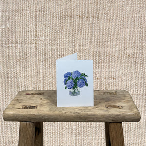 BLUE HYDRANGEA GREETING CARD