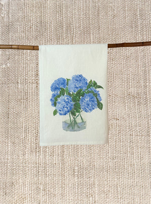 BLUE HYDRANGEA TEA TOWEL
