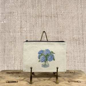 BLUE HYDRANGEA POUCH