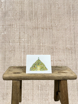 LOBSTER TRAP TREE GREETING CARD