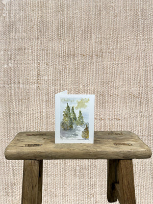 WINTER TREES GREETING CARD