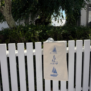 SAILBOATS TEA TOWEL