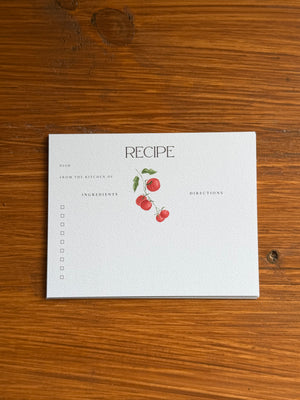 Tomato Recipe Cards