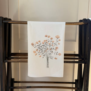 FALL FLOWERS TEA TOWEL