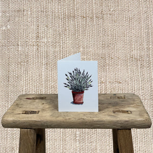 LAVENDER IN CLAY POT GREETING CARD
