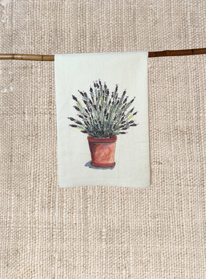 LAVENDER IN CLAY POT TEA TOWEL