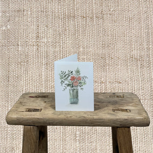 ROSE IN VASE GREETING CARD