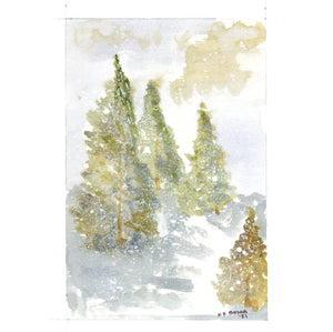 WINTER TREES GREETING CARD