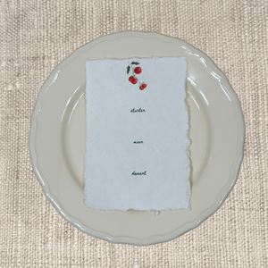 TOMATOES STARTER, MAIN, DESSERT MENU