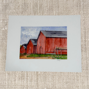 WINDSOR TOBACCO BARNS PRINT