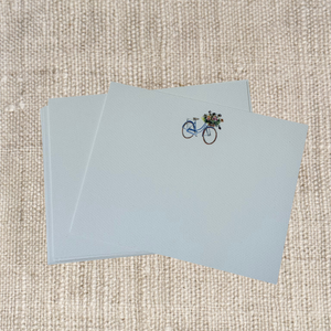 BIKE WITH FLOWERS NOTECARDS