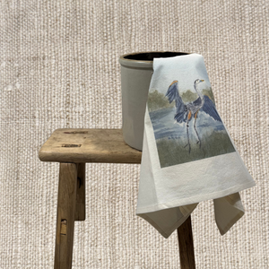 BLUE HERON TEA TOWEL