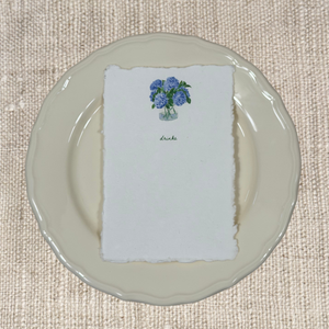 BLUE HYDRANGEAS MENU