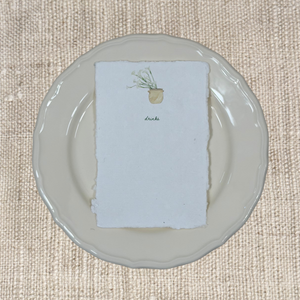 CALLA LILIES STARTER, MAIN, DESSERT MENUS