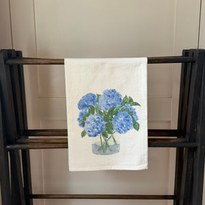 BLUE HYDRANGEA TEA TOWEL