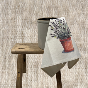 LAVENDER IN CLAY POT TEA TOWEL