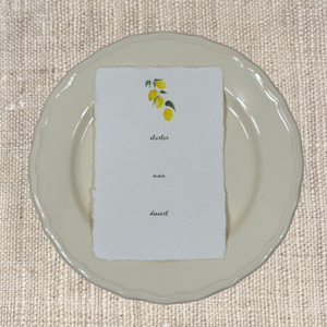 LEMONS STARTER, MAIN, DESSERT MENU