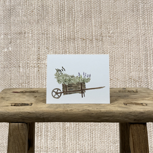 WHEELBARROW GREETING CARD