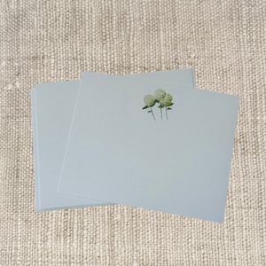 WHITE HYDRANGEAS NOTECARDS