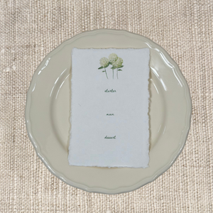 WHITE HYDRANGEAS STARTER, MAIN, DESSERT MENU