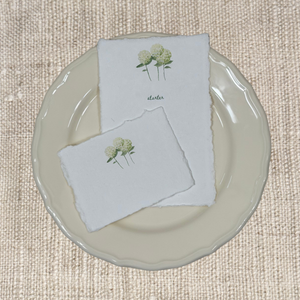 WHITE HYDRANGEAS STARTER, MAIN, DESSERT MENU